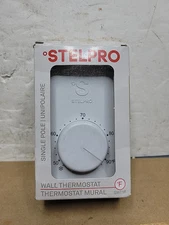 Qty: 1 New Stelpro SWT1F Single Pole White Wall Thermostat (NIB)