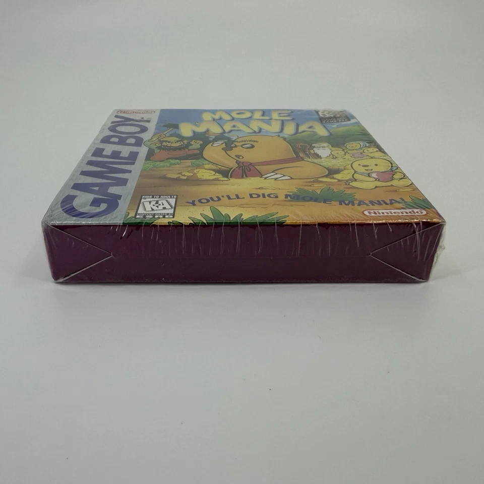 Mole Mania Nintendo Gameboy New Sealed Indent Top Right w/ Protective Case - Image 3 of 4