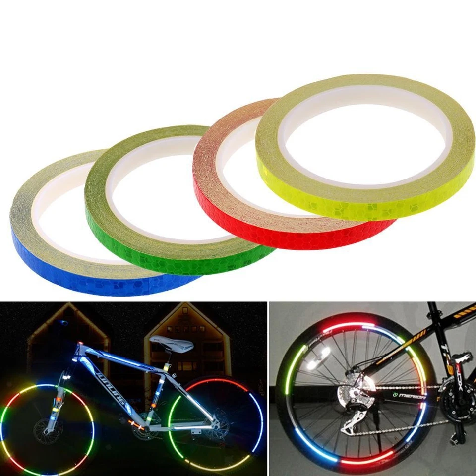 Bike Reflective Wheel Rim Stickers Cycling Reflector Tape - Bild 1 von 1