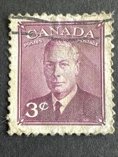Canada 1950 - SG#421 - King George VI, From Photographs By Dorothy Wilding - 3¢