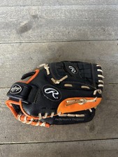 Rawlings Orange Black PL105NO 10 1/2  Player Series RHT Youth Baseball Glove