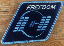 NASA Space Station Freedom Patch Blue USA Ast...