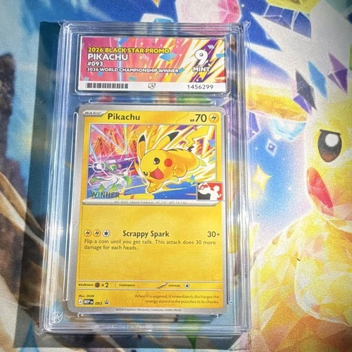 ACE 9 Pikachu 093 Black Star Promo Holo Pokémon World Championship 2026 winners