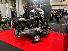 Motorcycle Trailer Folding Tiltbed Trailer 750kg Bike Scooter Mobilit @ wychavon