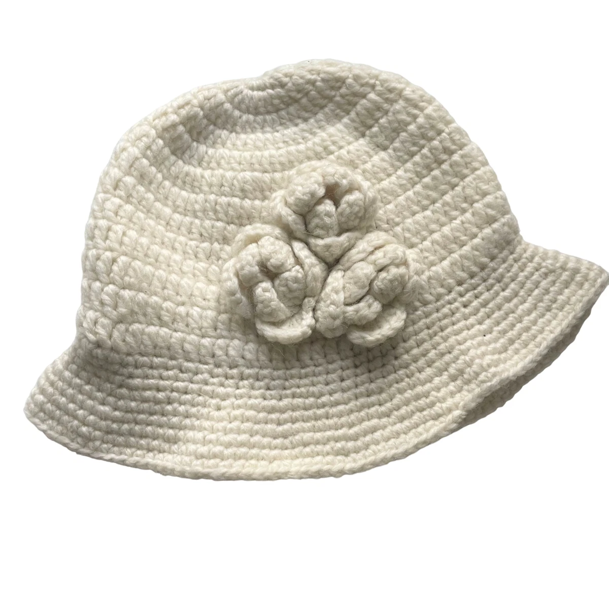 Lord and Taylor Women s Wool Knit Cloche Hat Cream Beige eBay