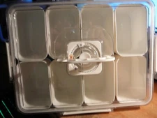 Divided Serving Tray With Handle 8 Compartment