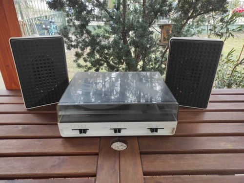 Giradischi RFT Ziphona Combo vintage bianco space age DDR - Foto 6 di 8