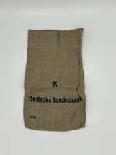 Geldsack Deutsche Bundesbank Geldbeutel Münzsack Leinensack Original Größe B