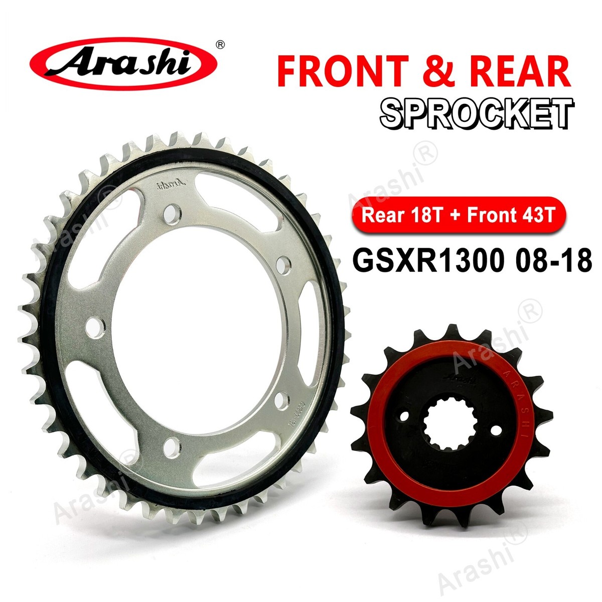 530 Chain Front 18T Rear 43T Sprockets For Suzuki Hayabusa