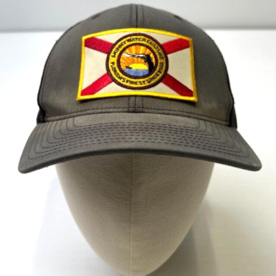 Florida Flag Hat Men Snap Back Skinny Water Culture Mesh Work Party Gym Core Go
