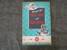 Recipes For GOOD FOOD and GOOD CONTROL National Machine Tool Show Issue  VINTAGE
