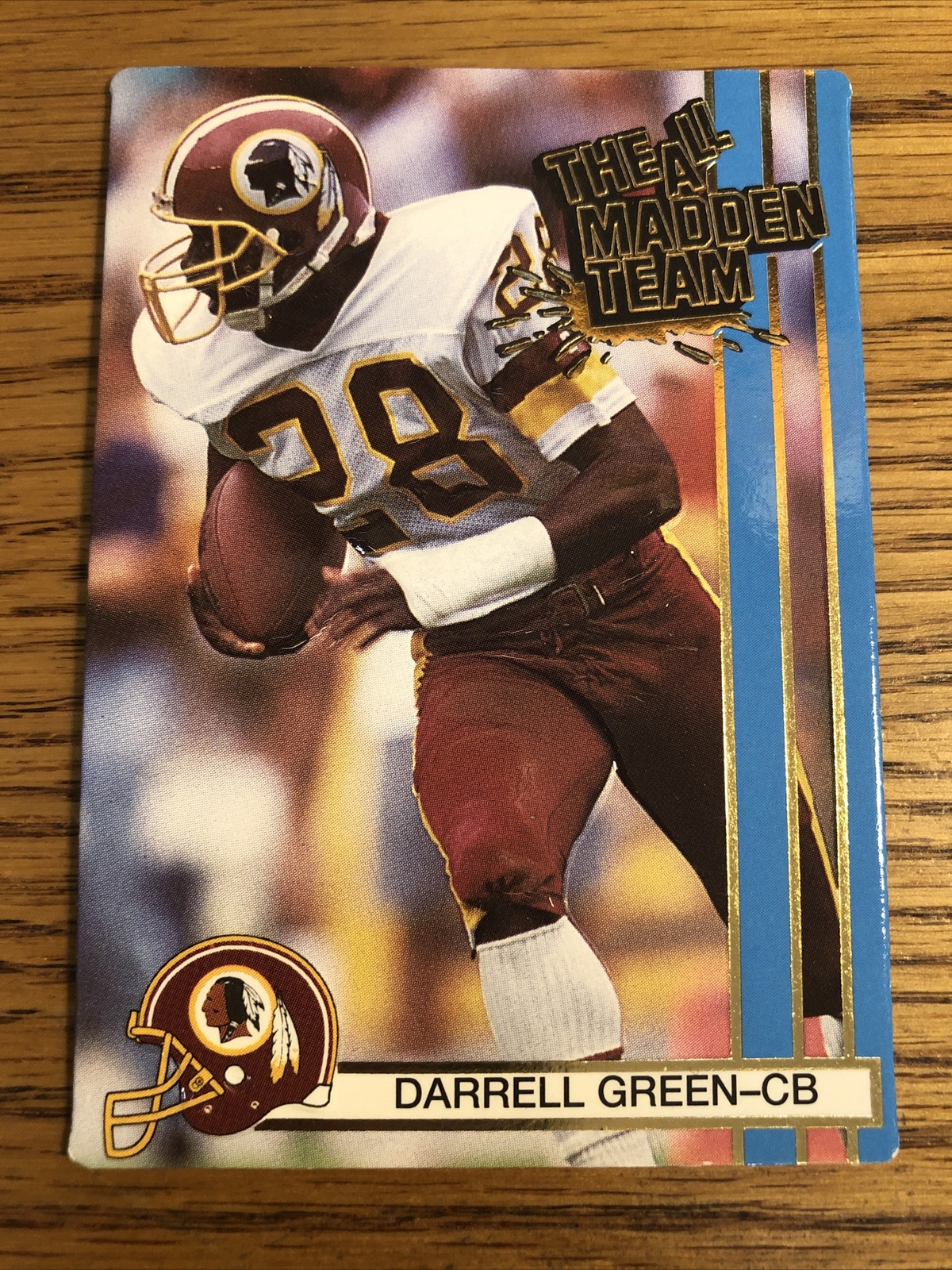 Darrell Green 1990 Action Packed All Madden Team Redskins #38   *7607*