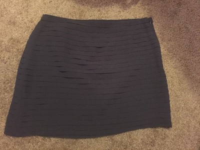 Cheapest Womens Banana Republic Dark Gray Multi Tier Skirt Size 6 Online