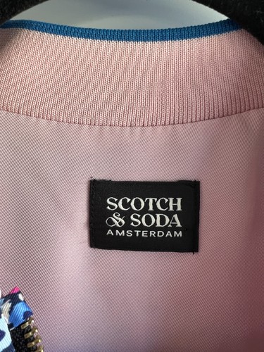 Scotch & Soda Girls Flower Reversible Full-Zip Bomber Jacket Pink Size 10 - Picture 3 of 9