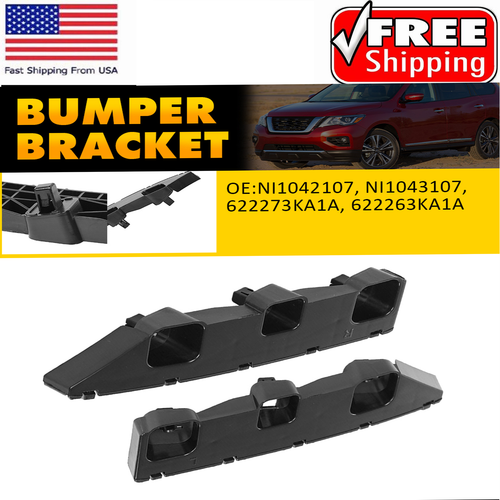 Front Bumper Retainer Side Support Brackets LH & RH FOR 13-19 Nissan Pathfinder - Picture 13 of 15