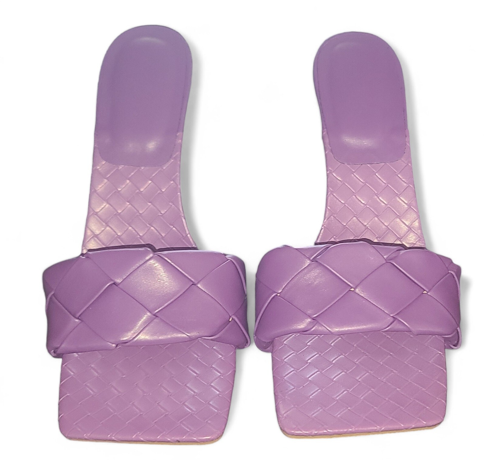 Sandals Heels Stiletto By Charlotte Russe Purple Size: 10-image