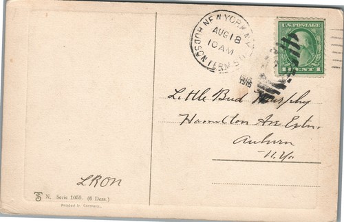 GROUP OF KITTENS ANTIQUE POSTCARD - Picture 2 of 2