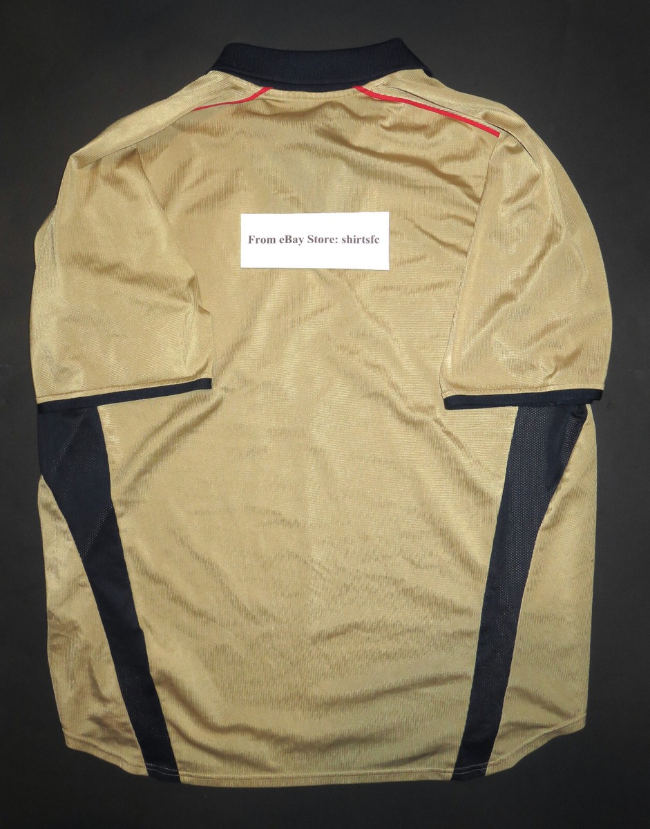 2002-2003 Nike Arsenal FC Authentic Original O2 Gold Third