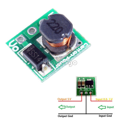 5Stks DC 1.8 2.5V 3V 3.3V 3.7V To 5V Step Up Power Voltage Boost Converter Board