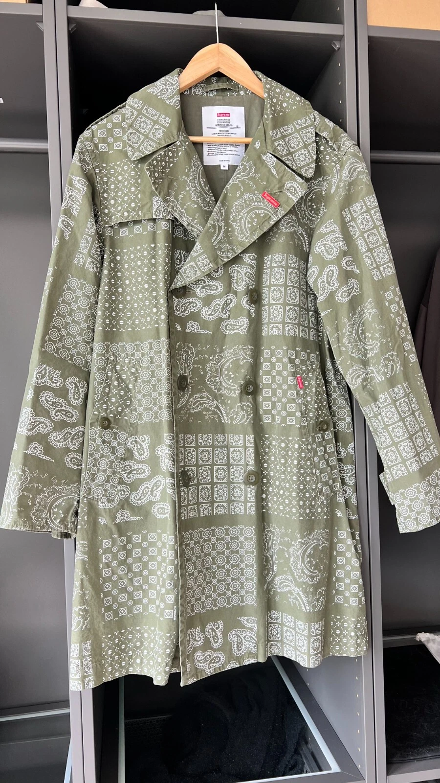 Supreme Trenchcoat UNU Green Size M