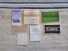 Vintage CAMERA  PHOTOGRAPHY MANUALS/Product Guides- Canon