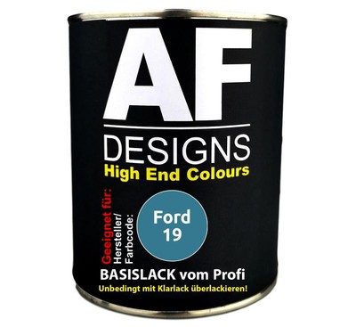 250ML Autolack für Ford 19 Scuba Metallic Basislack spritzfertig