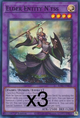 3X Yugioh Elder Entity N'tss RA01-EN026 Super Rare 1st Edition NM