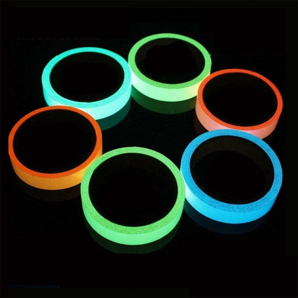 GLOW IN DARK TAPE Sticky Luminous Self-adhesive Safety Stickers Stage Decor 10M - Image 3 of 4