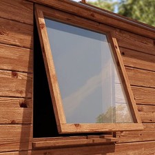 Plastic Glass Shed Window. 2mm Perspex Safety Glass 24x24inch. 610x610mm