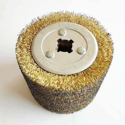 Reinigungswalze Grob 120mm - Schleifwalze Mit M14 Aufnahmedorn Für Satiniermaschine