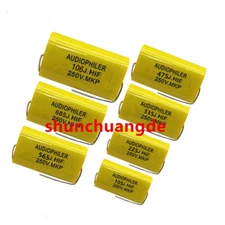 Audiophiler Axial MKP HIFI Crossover Audio Capacitor 250V 1-47 uf 2.2/4.7/10/22