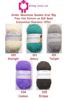 Shirley Wools Aran Clearance, SAVE 33 
