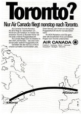 3w23314/ Alte Reklame aus 1971 &ndash; AIR CANADA