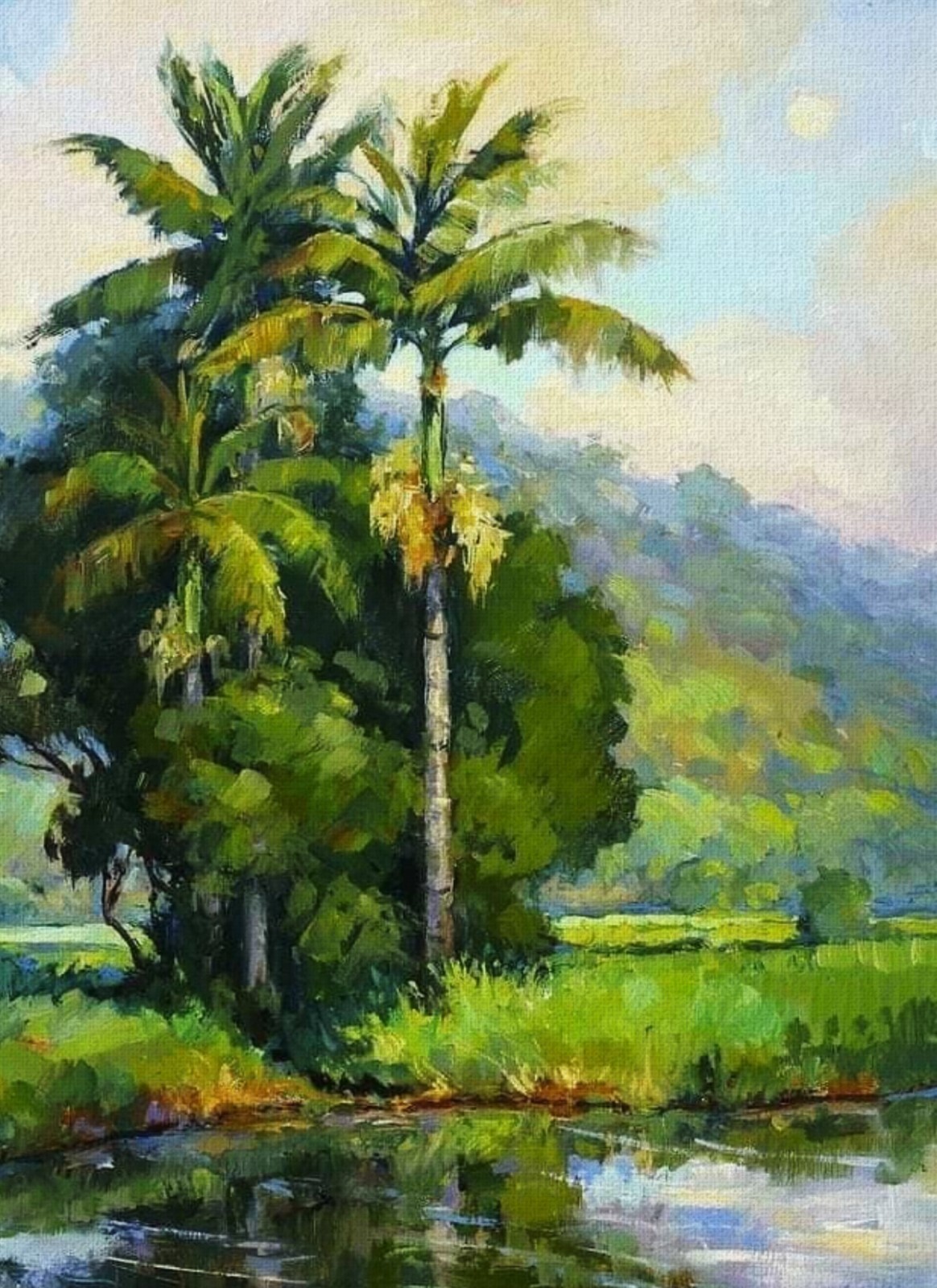 My Village | Handmade Painting | Cotton Canvas | Acrylic Color