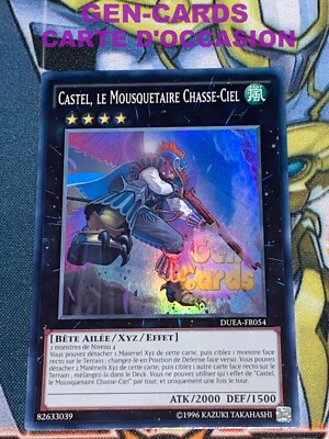 Thẻ bài Yugioh chính hãng - Castel, the Skyblaster Musketeer - DUEA