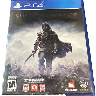Middle Earth: Shadow of Mordor Sony PlayStation PS4 Complete