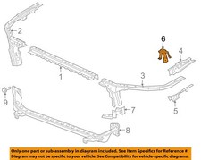 GM OEM Radiator Core Support-Lower Bracket Left 22978202