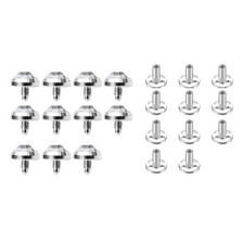 Professional Dermal Piercing Kit Jewelry Multi Press-Fit Gem 11 Tops 11 Bottom