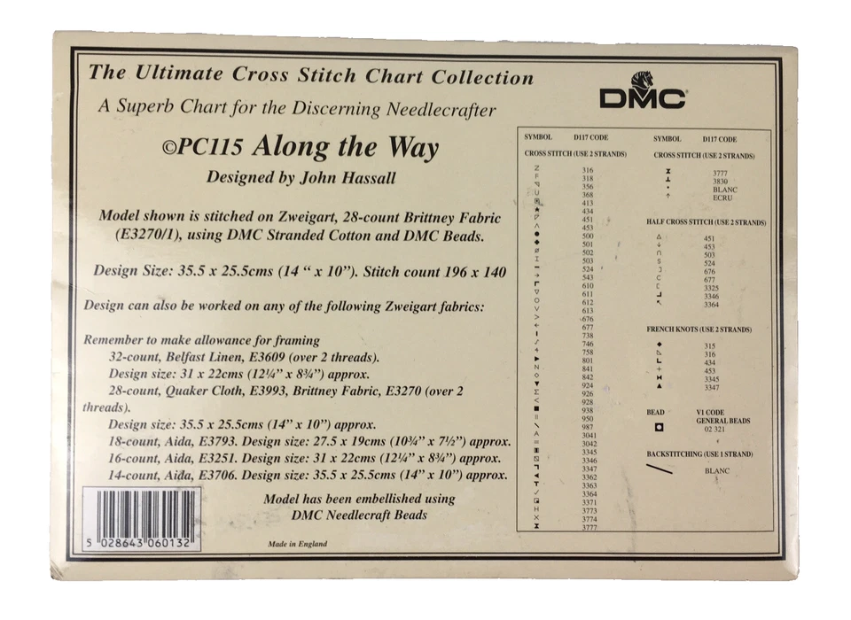 DMC The Cottage Collection PC115 Along The Way Counted Cross Stitch Chart - Image 2 of 4