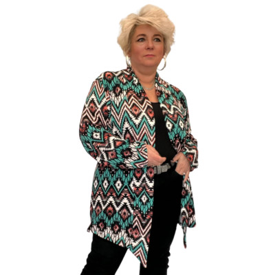 WOMENS JACKET LADIES CARDIGAN SOFT STRETCHY OPEN FRONT WATERFALL PLUS SIZE