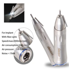 Dental 1:1 LED Fiber Optic Low Speed External Straight Surgical Handpiece ST