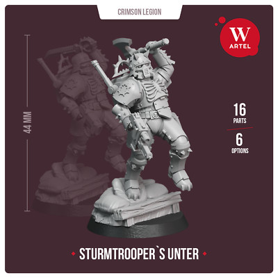 Artel W Miniatures - Crimson Legion - Sturmtroopers Unter - Traitor Guard