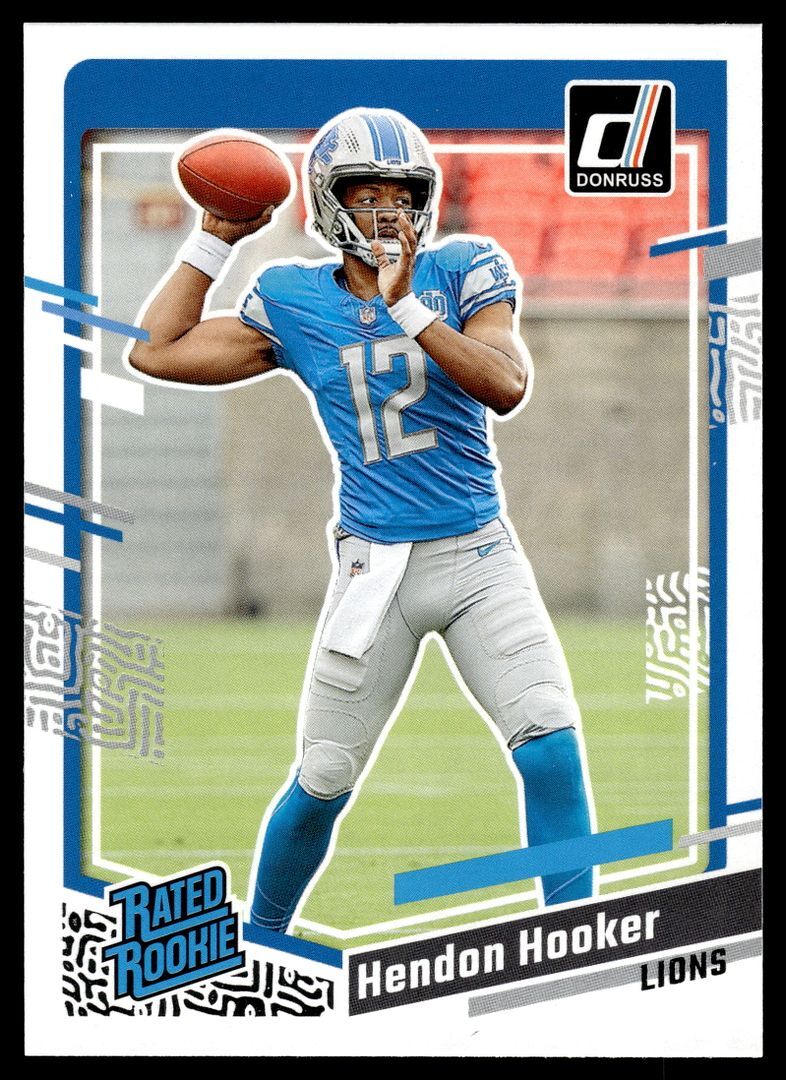 2023 Donruss Hendon Hooker 329 Rated Rookie Detroit Lions