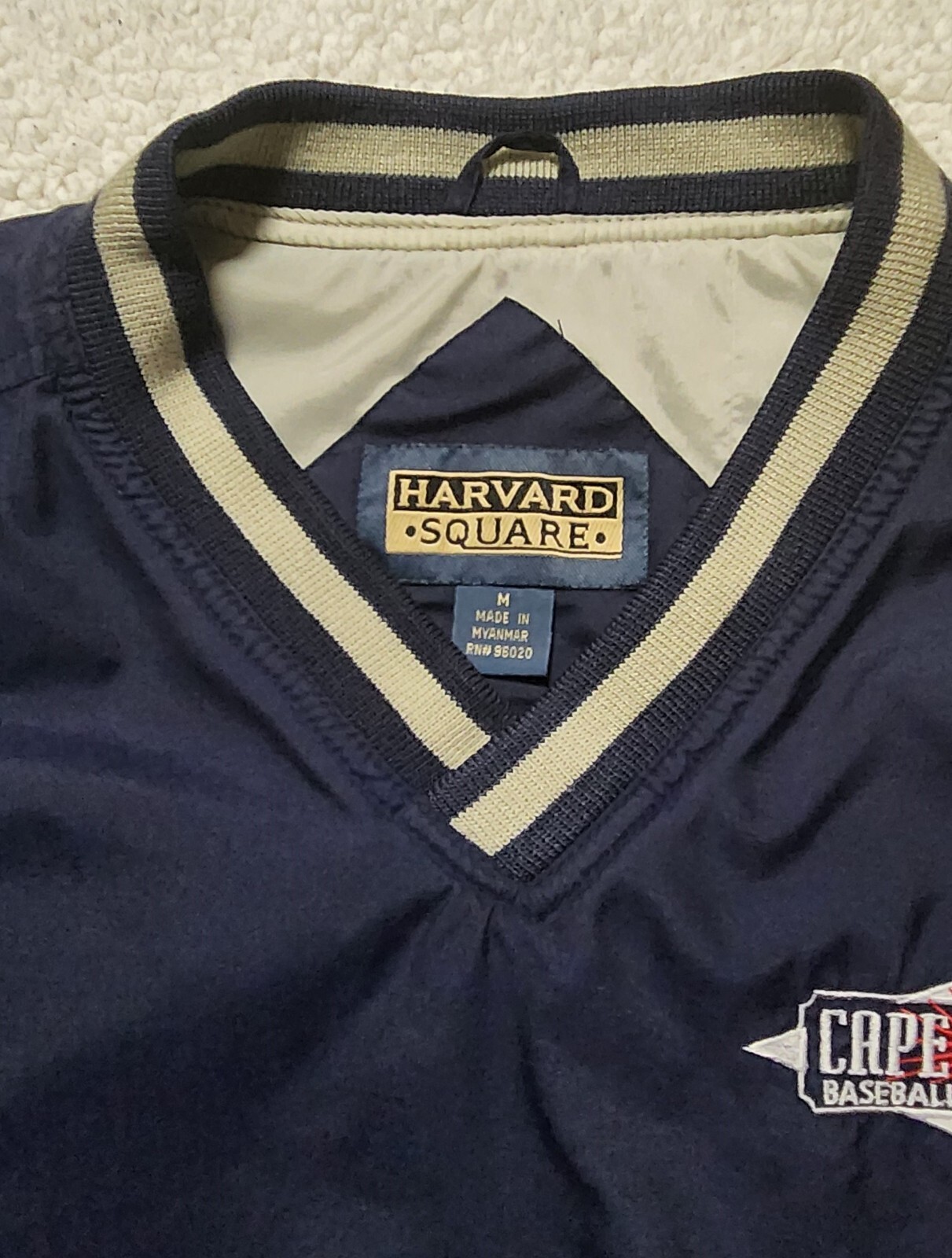 Cape Cod Baseball Pullover Windbreaker Long Sleev… - image 2
