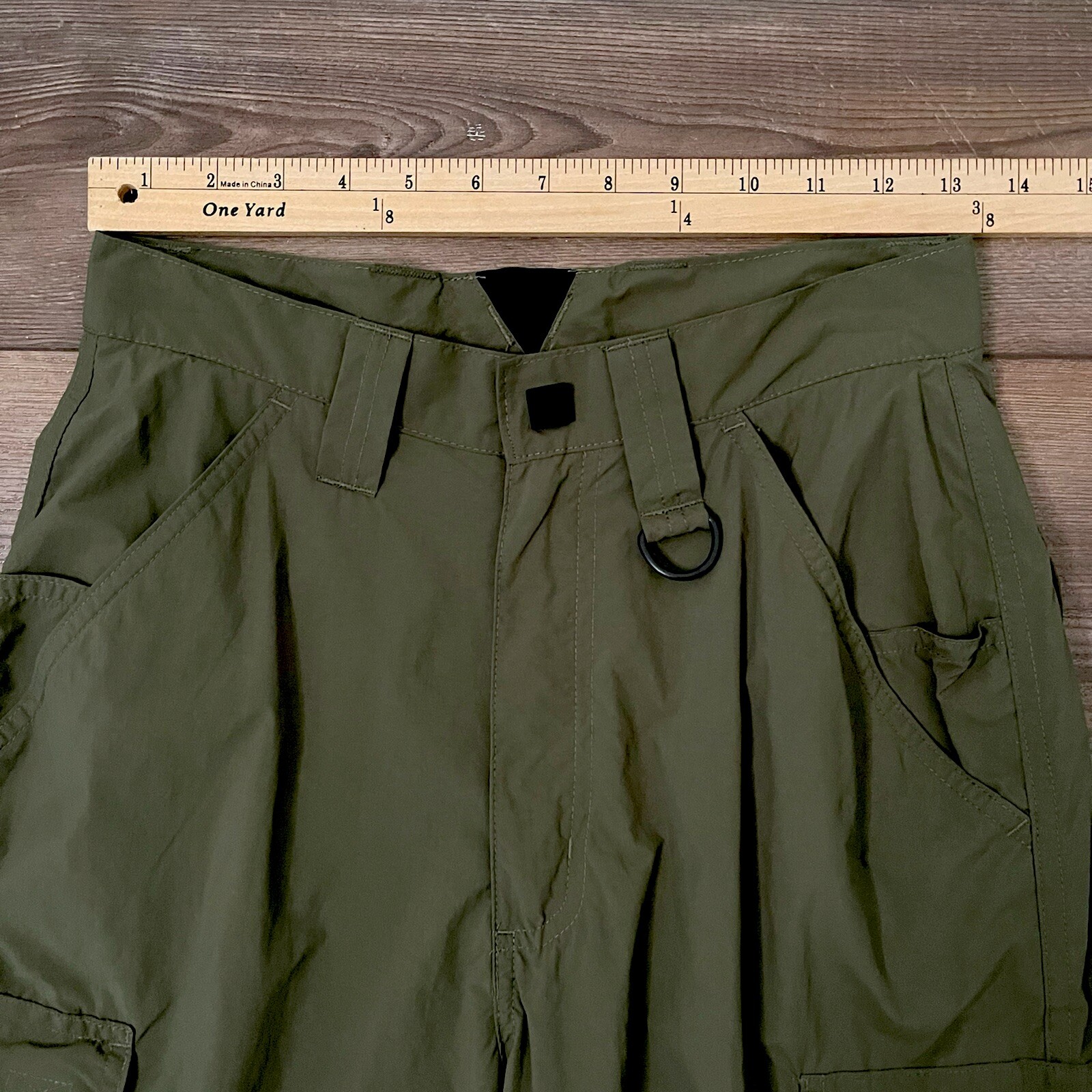 BOY SCOUTS Centennial Uniform Cargo Shorts Green Nylo… Gem