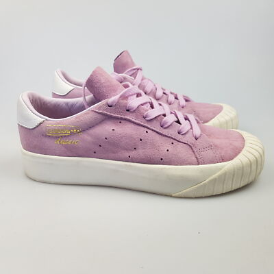 Women's ADIDAS 'Everyn' Sz 5 US Shoes Pink White VGCon  Suede| 3+ Extra 10% Off