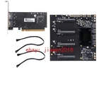 External PLX88096 PCIe-4.0 Expansion Quad Card GPU SFF-8654 TO 4*PCI-E X16