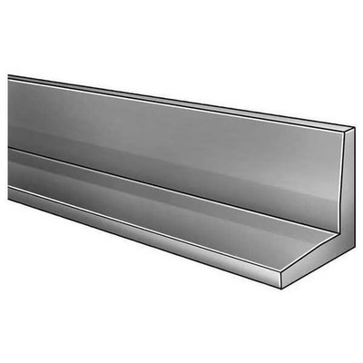 Zoro Select 2EYW6 Angle, Al, 6061, 1/4 In T, 2 1/2 In Leg, 8 Ft