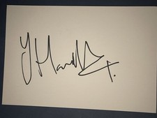Jim Hamilton - Scotland Rugby Signed Card