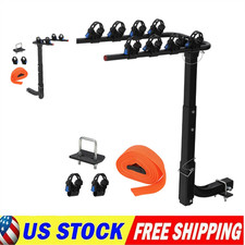 2 / 4 Bike Hitch Rack for Car Truck SUV w/ 2 Inch Receiver Foldable Bike Carrier